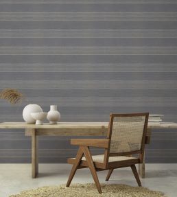 Raso Wallpaper by Tres Tintas Azul oscuro