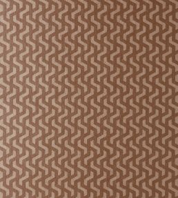 Rattan Wallpaper by 1838 Wallcoverings Burnt Orange