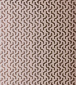 Rattan Foil Wallpaper by 1838 Wallcoverings Rose Gold