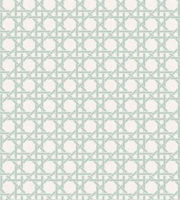 Rattan Wallpaper by Woodchip & Magnolia Duck Egg