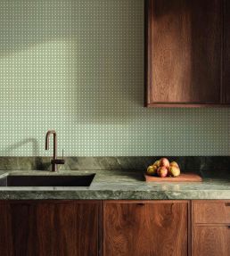 Rattan Wallpaper by Woodchip & Magnolia Evergreen