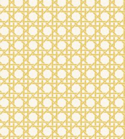 Rattan Wallpaper by Woodchip & Magnolia Golden Yellow