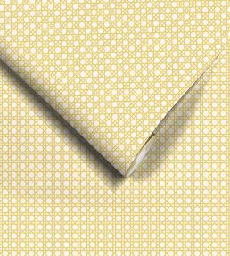 Rattan Wallpaper by Woodchip & Magnolia Golden Yellow