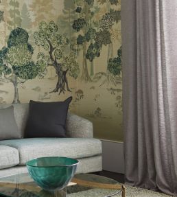 Ravello Linen Fabric by Jim Thompson No.9 Oatmeal