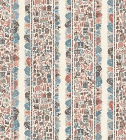 Ravi Ribbon Wallpaper by Lewis & Wood Blue Almond