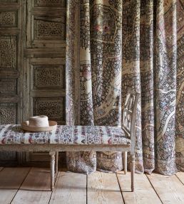 Ravi Ribbon Fabric by Lewis & Wood Aqua Vita