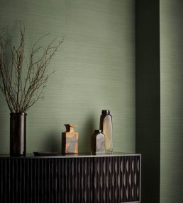 Raya Silk Embossed Wallpaper by Romo Vanilla