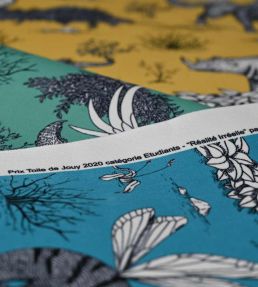 Realite Irreelle Velvet Fabric by Casal Limoncello