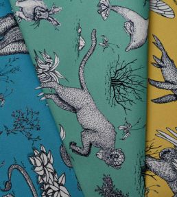 Realite Irreelle Velvet Fabric by Casal Limoncello
