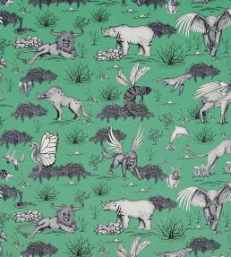 Realite Irreelle Velvet Fabric by Casal Vert d'Eau