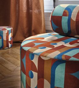 Reciproque Fabric by Casamance Multico