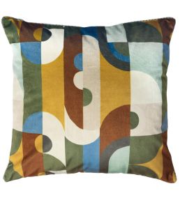 Reciproque Cushion 45 x 45cm by Maison Casamance Multico Olive