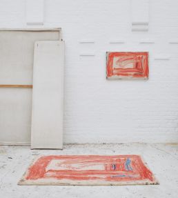 CF Editions Red Sky in the Morning by Howard Hodgkin rug Multi CFR142-01 Multi