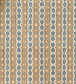 Reel Stripe Fabric by Ian Sanderson Blue Stone