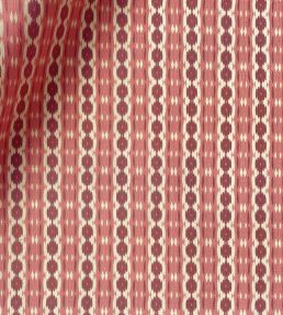 Reel Stripe Fabric by Ian Sanderson Damson