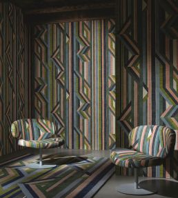 Reflets Sur Le Rhone Fabric by Christian Lacroix Vert Riziere