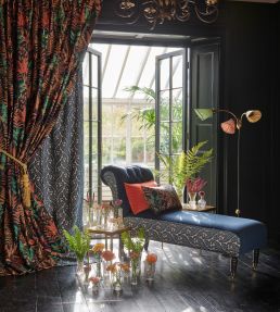 Regale Fabric by Clarke & Clarke Denim