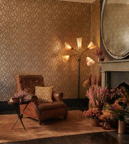 Regale Fabric by Clarke & Clarke Russet