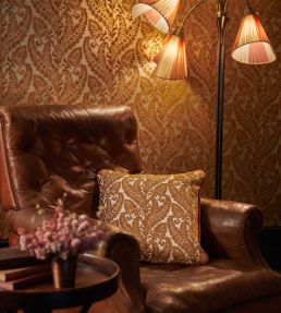 Regale Wallpaper by Clarke & Clarke Ivory/Mocha
