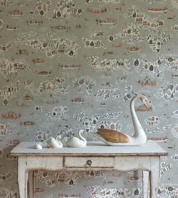 Regatta Wallpaper by Lewis & Wood Twilight