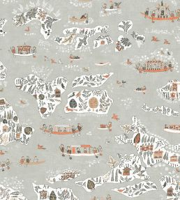 Regatta Wallpaper by Lewis & Wood Satsuma Soot