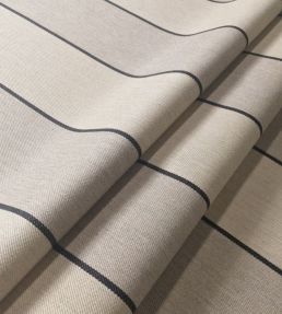 Regatta Stripe 3 Fabric by Ian Mankin Black