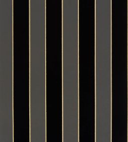 Regency Stripe Wallpaper by Osborne & Little Charcoal/Gold