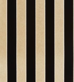 Regency Stripe Wallpaper by Osborne & Little Gold/Black