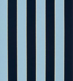 Regency Stripe Wallpaper by Osborne & Little Navy/Sky
