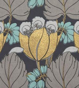 Regency Tulip Wallpaper by Liberty Pewter