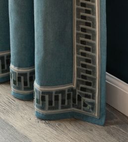 Rene Velvet Border Trimming by Samuel & Sons Walnut