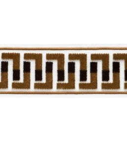 Rene Velvet Border Trimming by Samuel & Sons Walnut