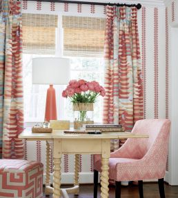 Reno Stripe Wallpaper by Thibaut Coral