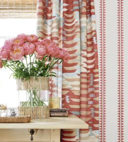 Reno Stripe Wallpaper by Thibaut Coral
