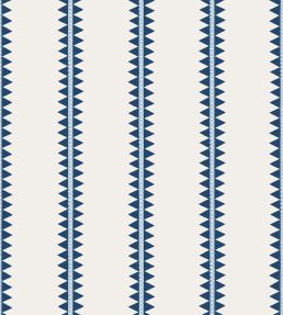 Reno Stripe Wallpaper by Thibaut Navy