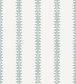 Reno Stripe Wallpaper by Thibaut Spa Blue