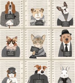 Resisting Arrest Wallpaper by Brand McKenzie Chalk & Charcoal