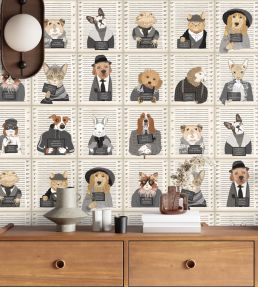 Resisting Arrest Wallpaper by Brand McKenzie Chalk & Charcoal