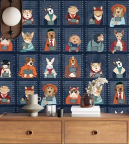Resisting Arrest Wallpaper by Brand McKenzie Navy Night Watch
