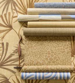 Retro Palms Wallpaper by Eijffinger Brown/Taupe