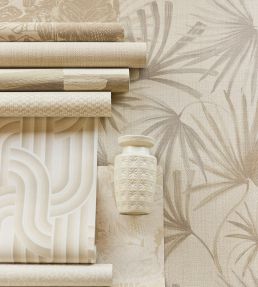 Retro Palms Wallpaper by Eijffinger Grey/Silver
