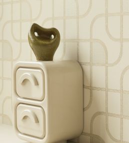 Trace Wallpaper by Eijffinger Grey/Green