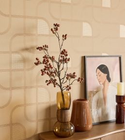 Trace Wallpaper by Eijffinger Orange/Terracotta