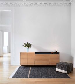 GAN Reversible rug Black 314134 Black