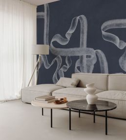 Ribbon Mural by Coordonne Lapislazuli