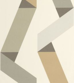 Ribbon Game Wallpaper by Casadeco Beige