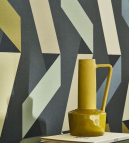 Ribbon Game Wallpaper by Casadeco Bleu