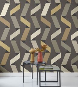 Ribbon Game Wallpaper by Casadeco Noir