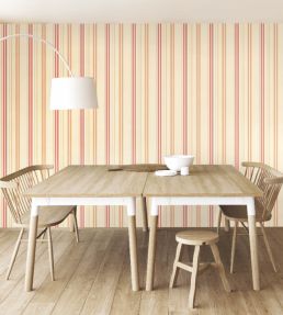 Ribbon Mix Stripe Wallpaper by Ohpopsi Blossom