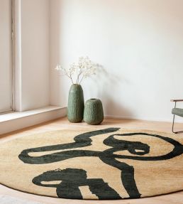 Louis De Poortere Ribbon Round rug Garden Spirit 118578 Garden Spirit